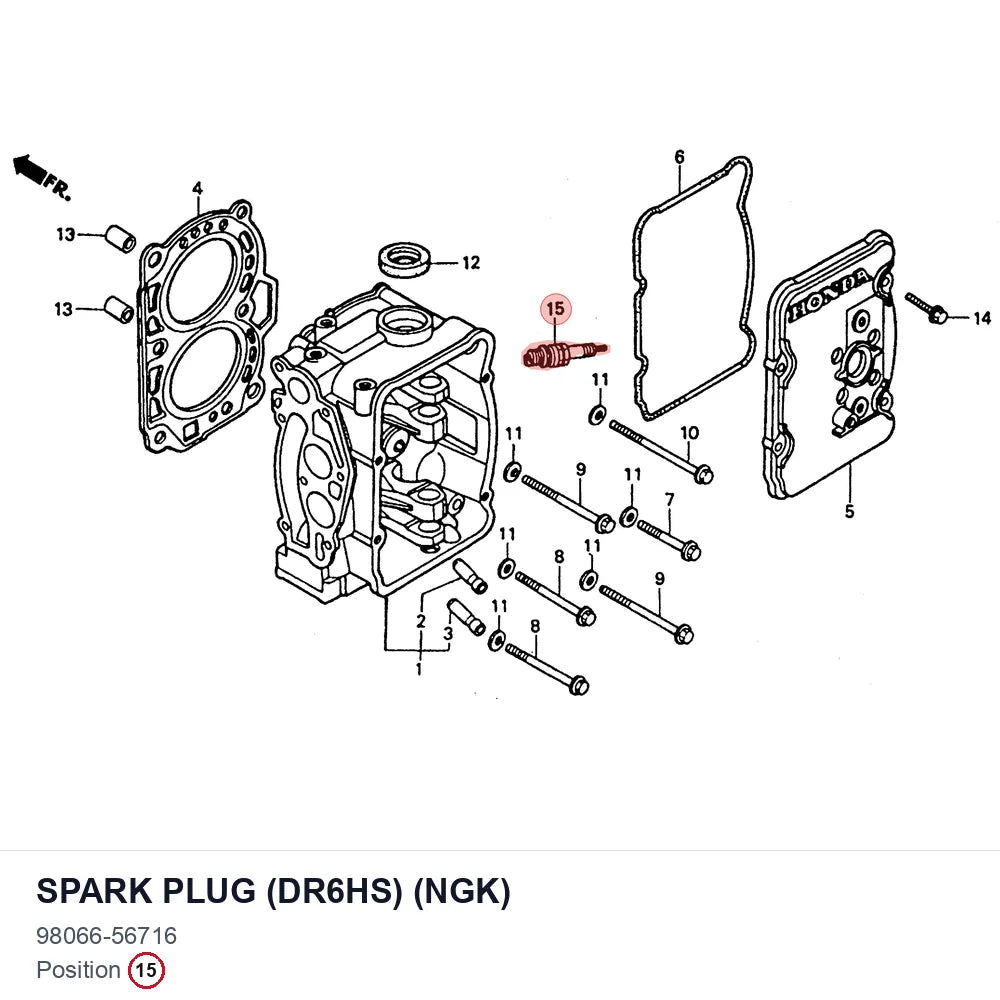 SPARK PLUG (DR6HS) (NGK)