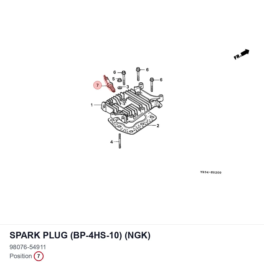 SPARK PLUG (BP-4HS-10) (NGK)