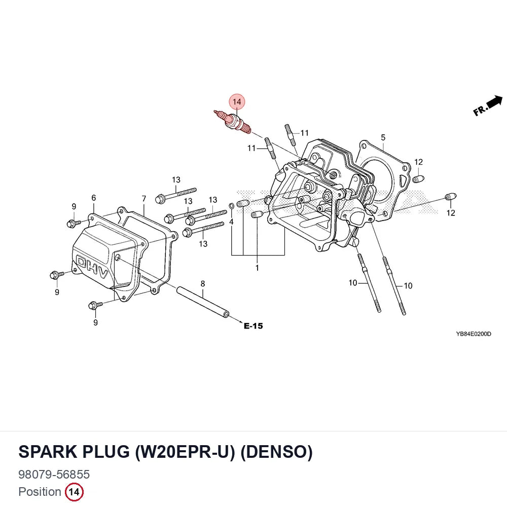 SPARK PLUG (W20EPR-U) (DENSO)