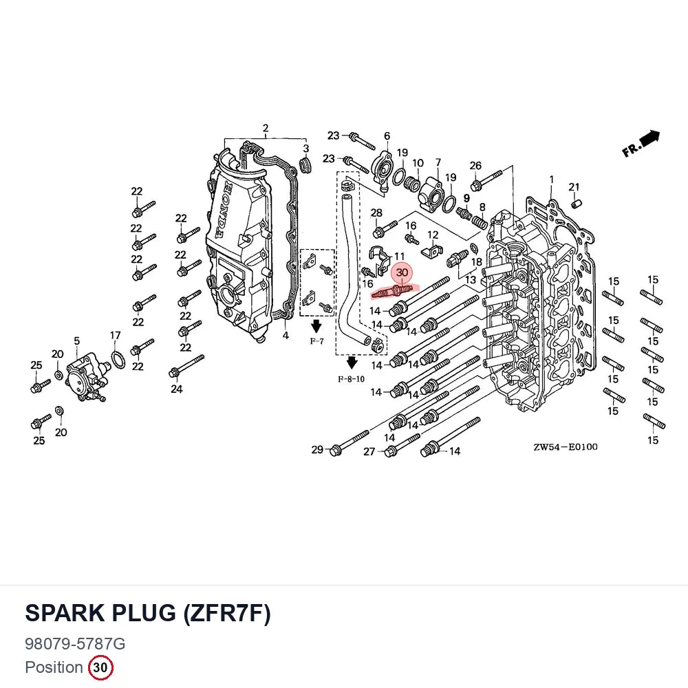 SPARK PLUG (ZFR7F)