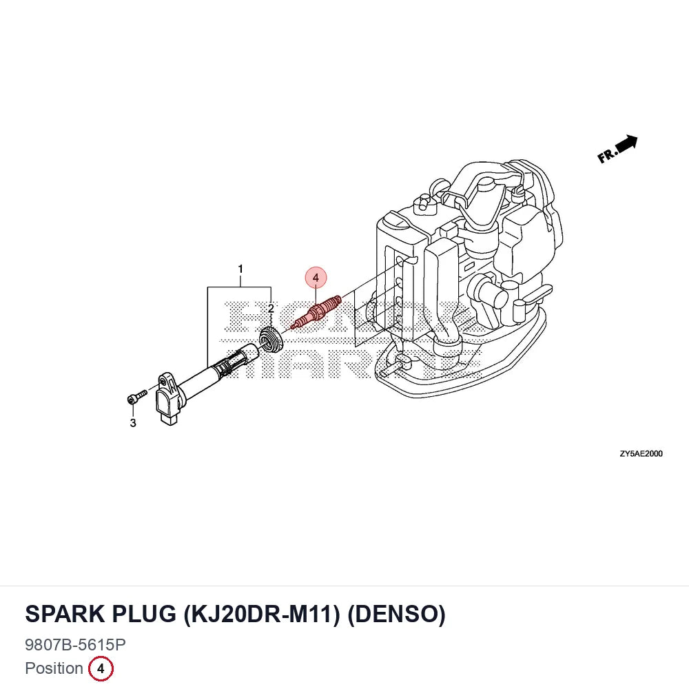 SPARK PLUG (KJ20DR-M11) (DENSO)