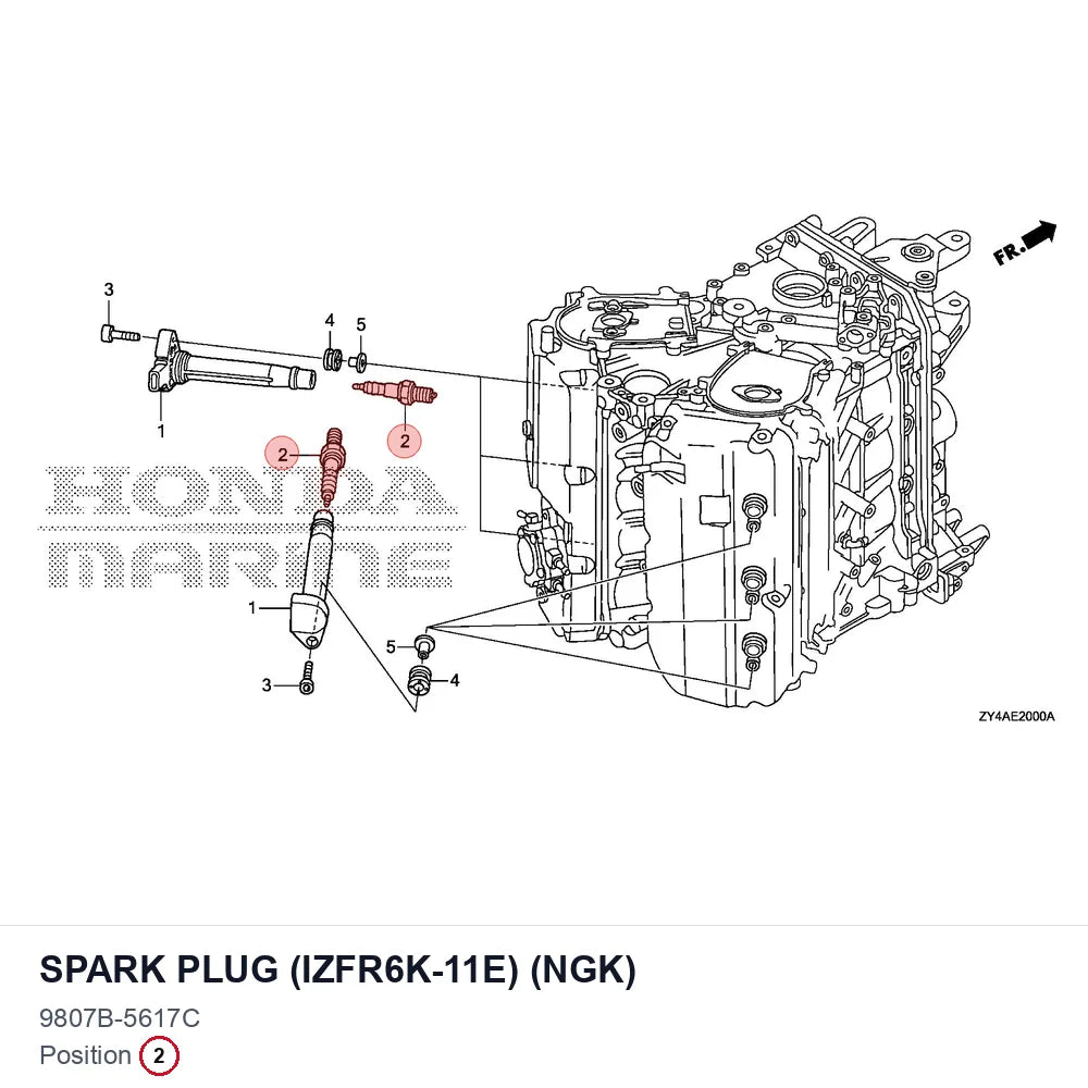 SPARK PLUG (IZFR6K-11E) (NGK)