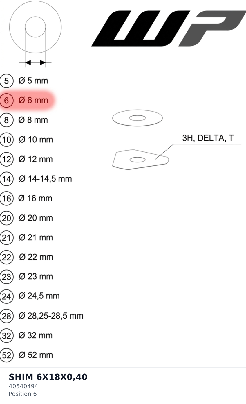Diagram preview: SHIM 6X18X0,40 (40540494)