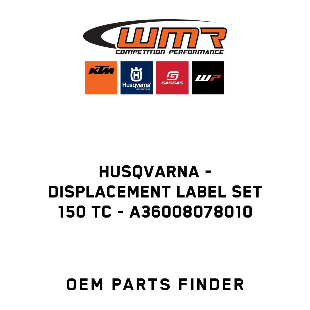 Displacement label set 150 TC