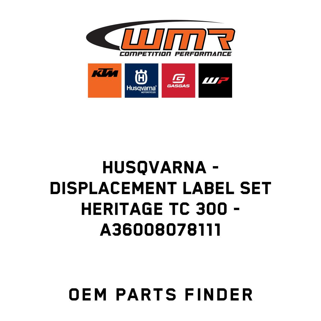Displacement label set Heritage TC 300