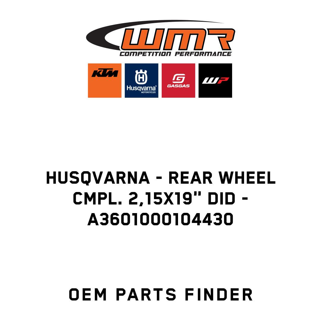Rear wheel cmpl. 2,15x19" DID