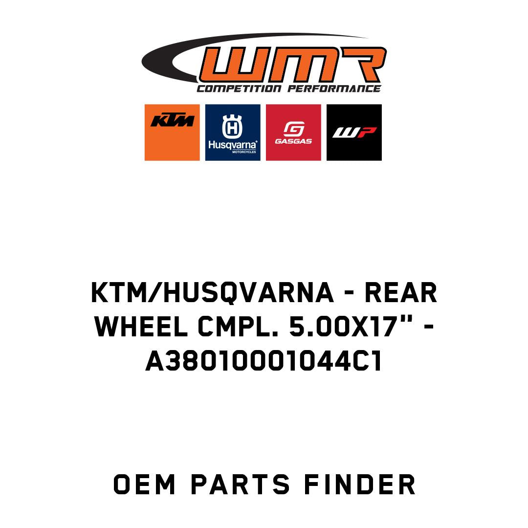 Rear wheel cmpl. 5.00x17"