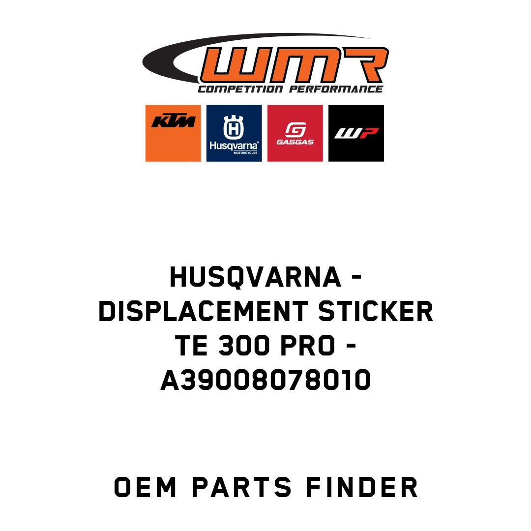 Displacement sticker TE 300 PRO