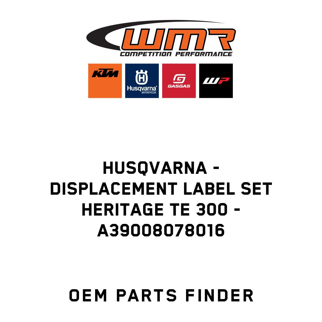 Displacement label set Heritage TE 300