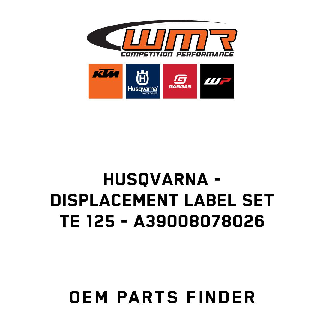 Displacement label set TE 125