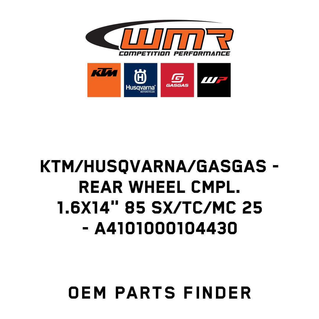 Rear wheel cmpl. 1.6x14" 85 SX/TC/MC 25