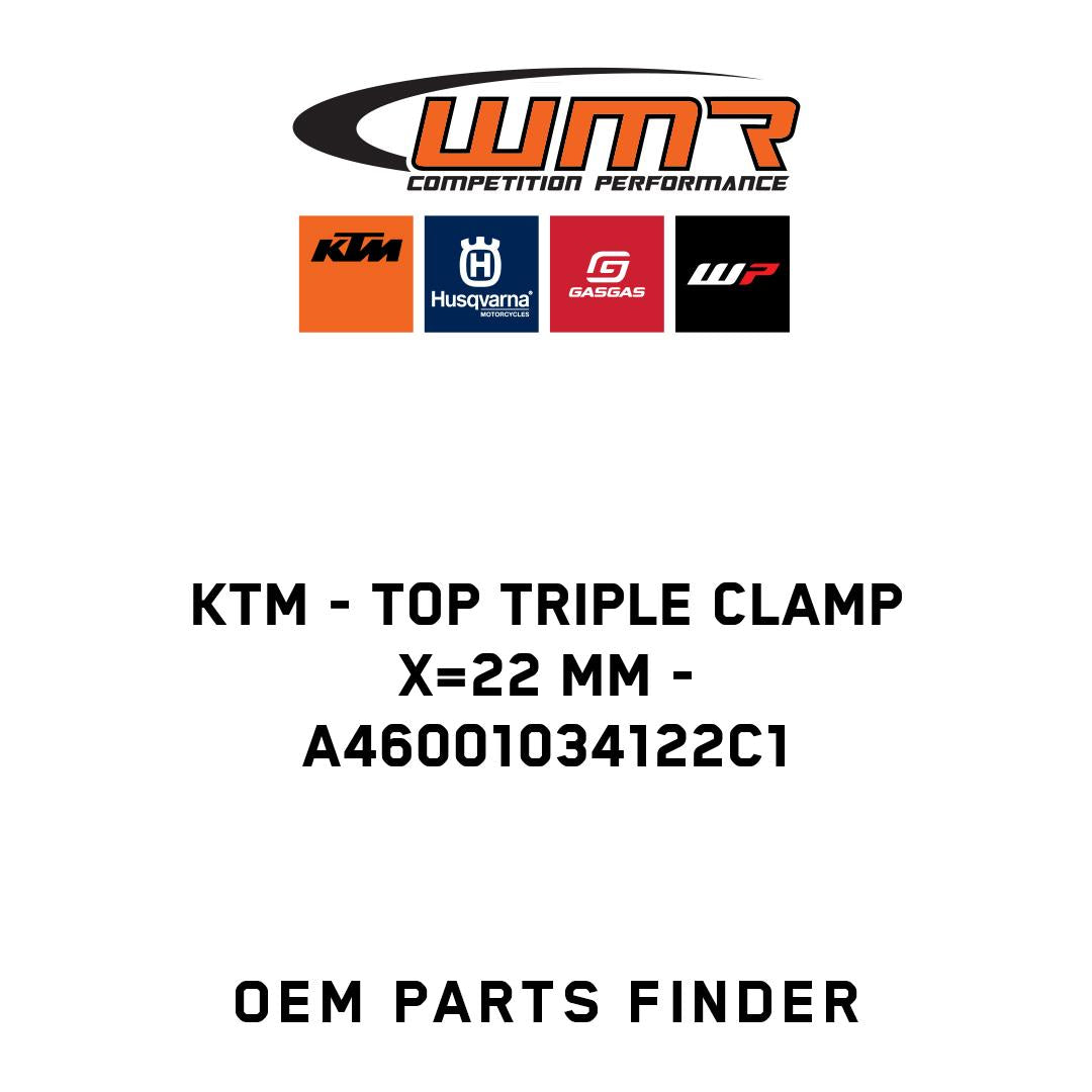 Top triple clamp X=22 mm