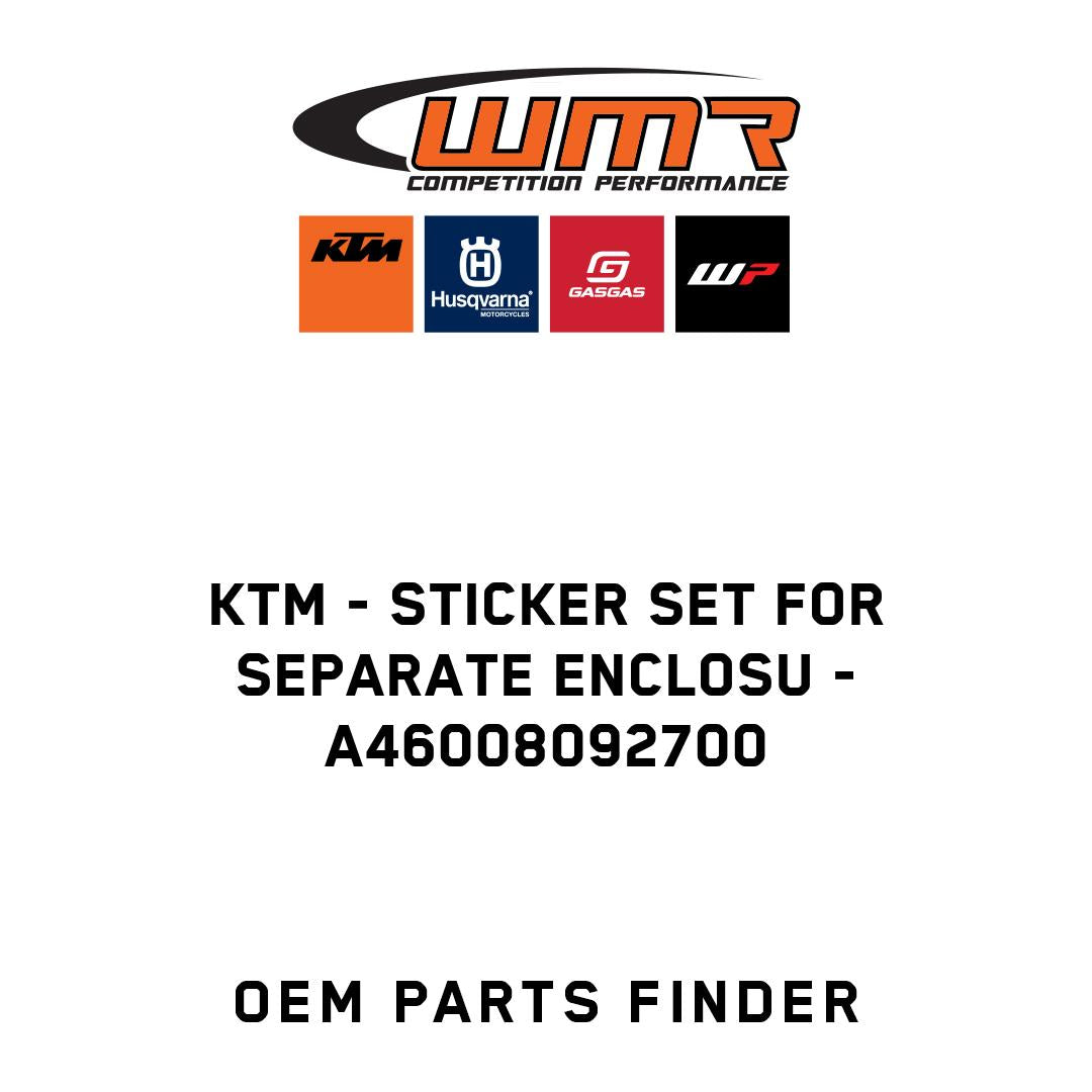 Sticker set for separate enclosu