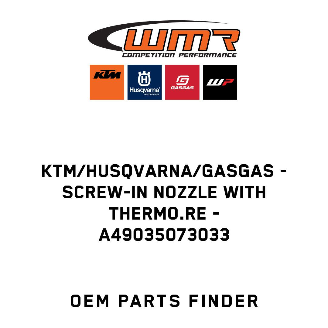 Screw-in nozzle with thermo.re