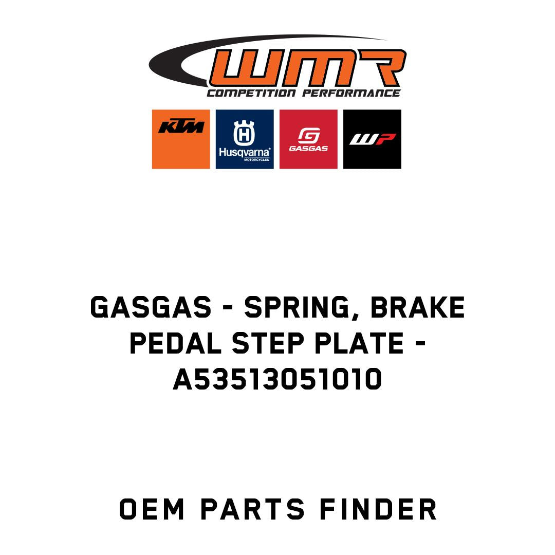 Spring, brake pedal step plate