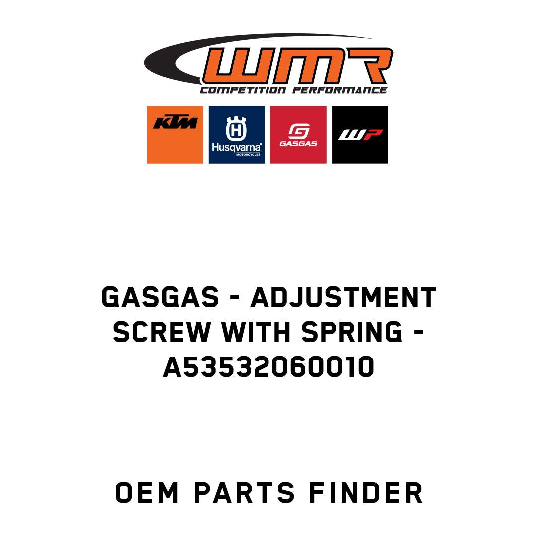 Adjustment screw with spring