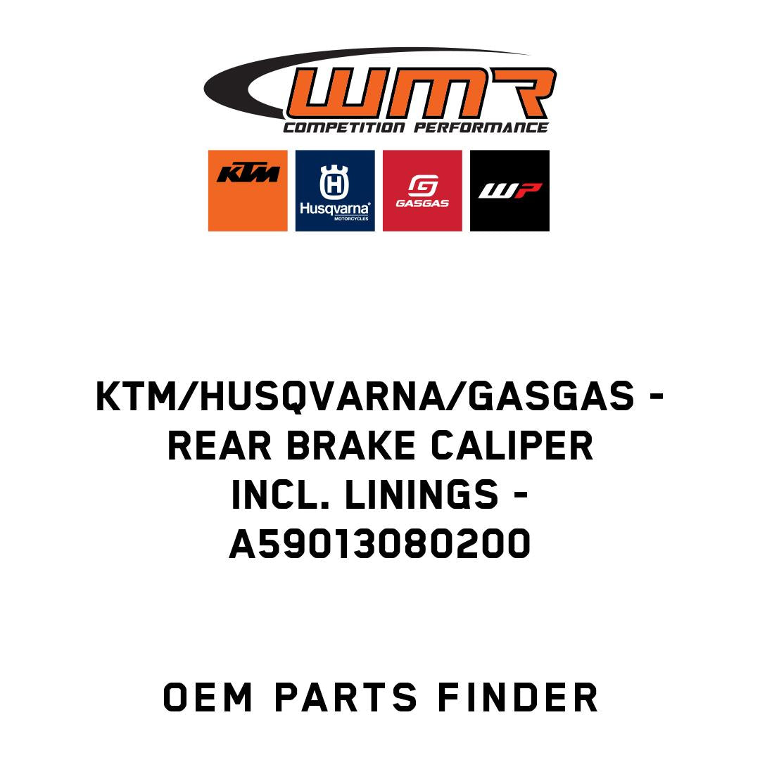 Rear brake caliper incl. linings