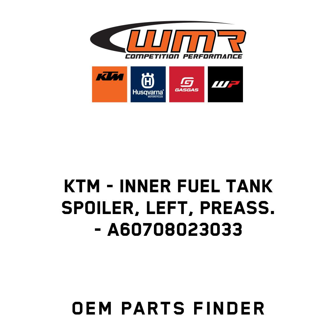 Inner fuel tank spoiler, left, preass.