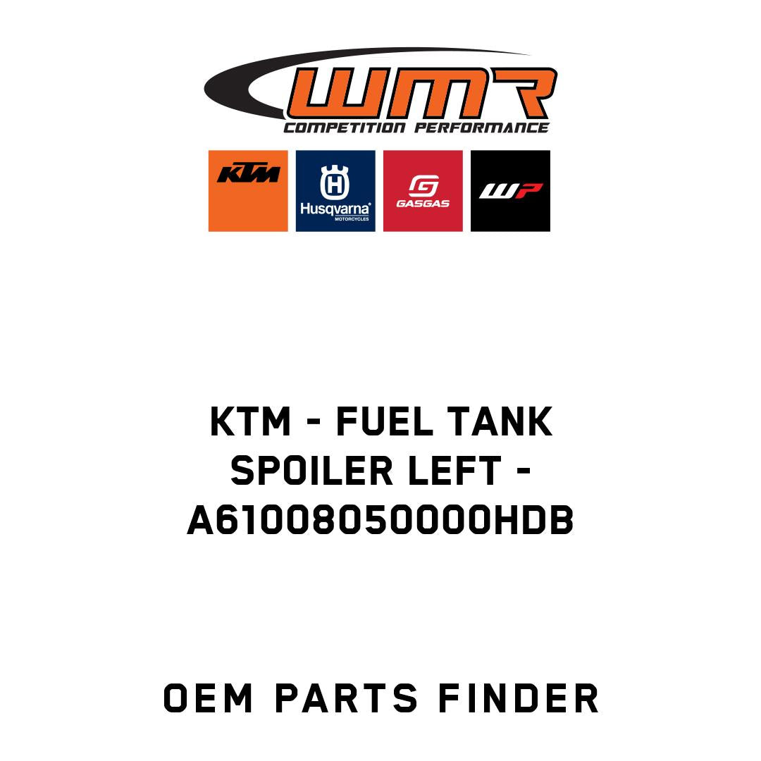 Fuel tank spoiler left