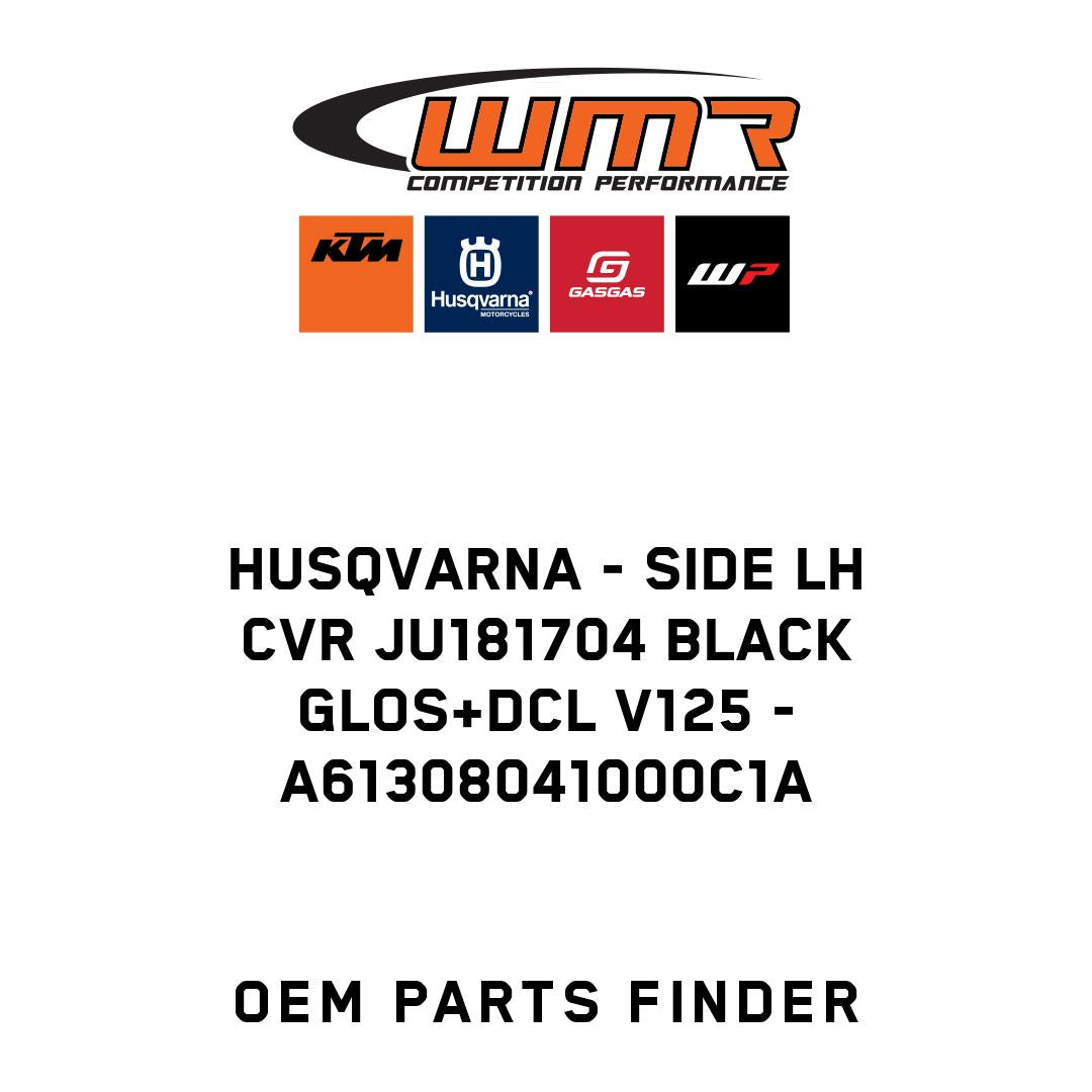 SIDE LH CVR JU181704 BLACK GLOS+DCL V125