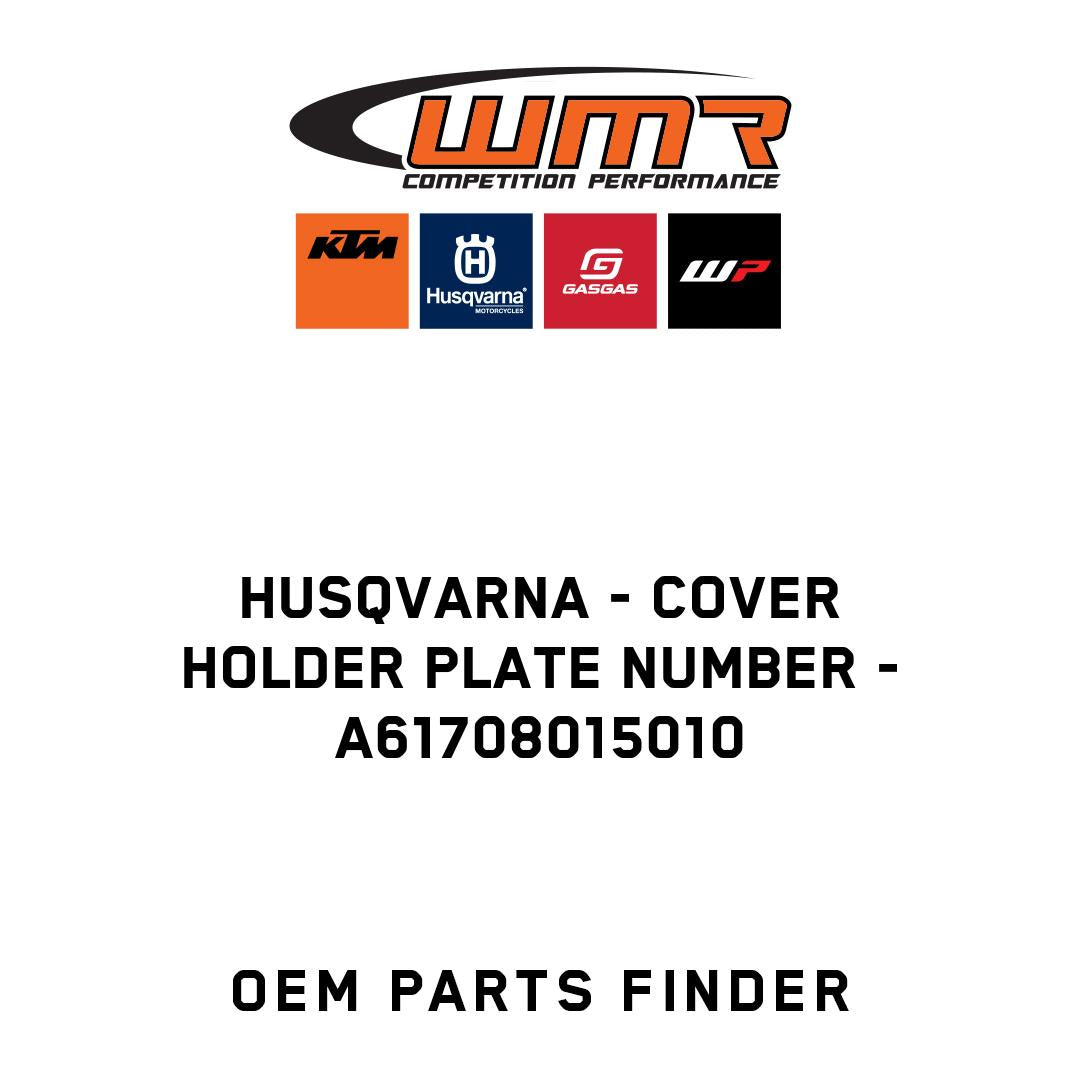 COVER HOLDER PLATE NUMBER