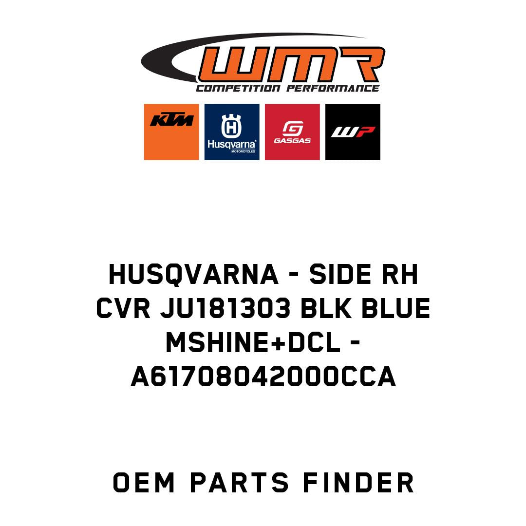 SIDE RH CVR JU181303 BLK BLUE MSHINE+DCL