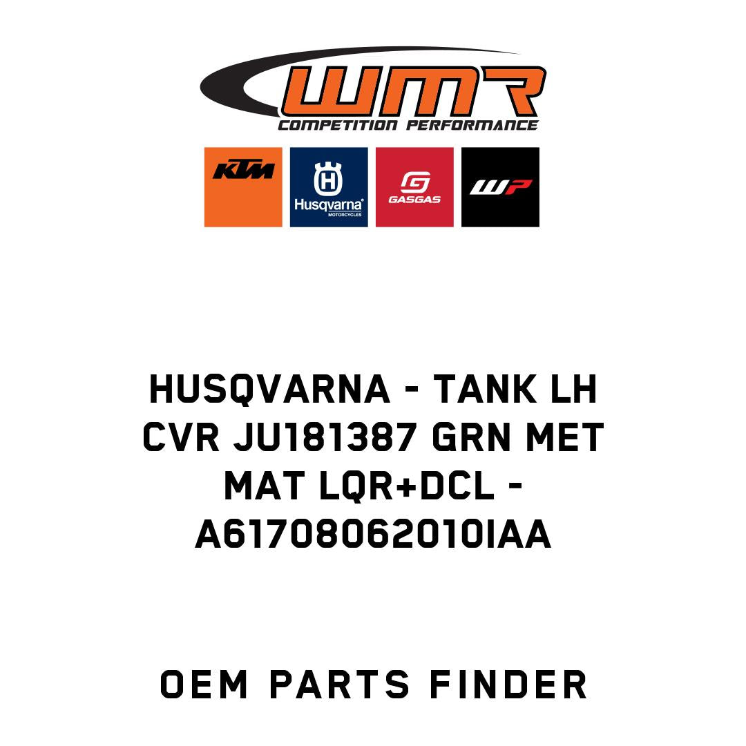 TANK LH CVR JU181387 GRN MET MAT LQR+DCL