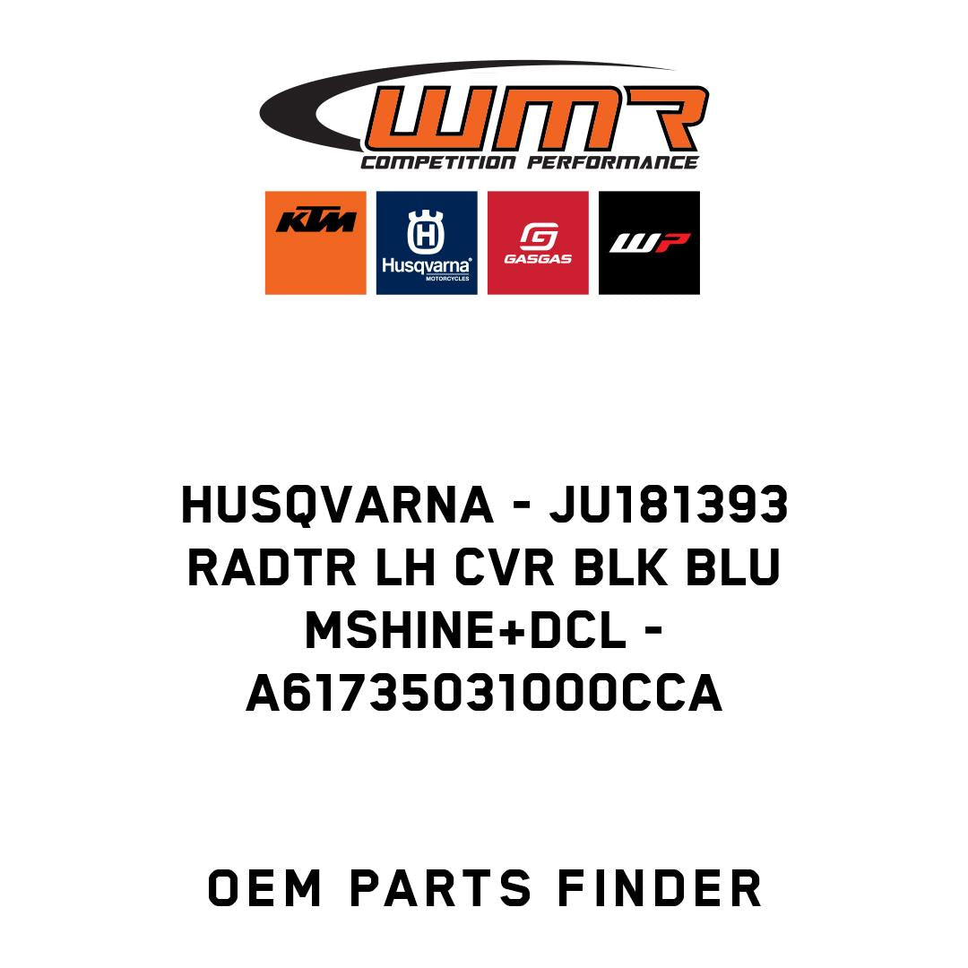 JU181393 RADTR LH CVR BLK BLU MSHINE+DCL