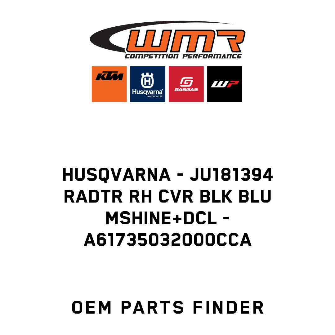 JU181394 RADTR RH CVR BLK BLU MSHINE+DCL