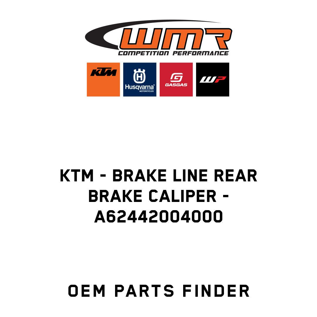 Brake line rear brake caliper