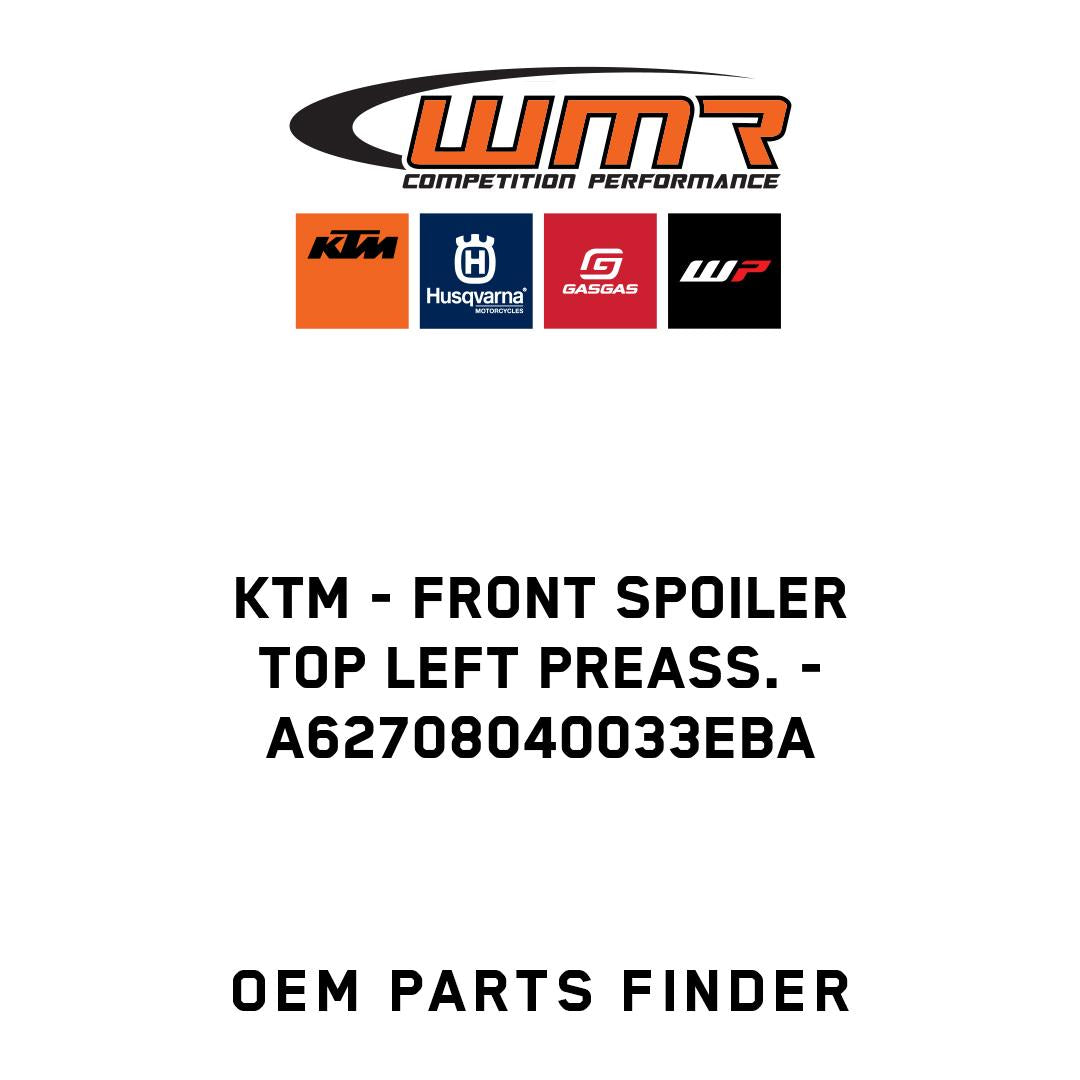 Front spoiler top left preass.