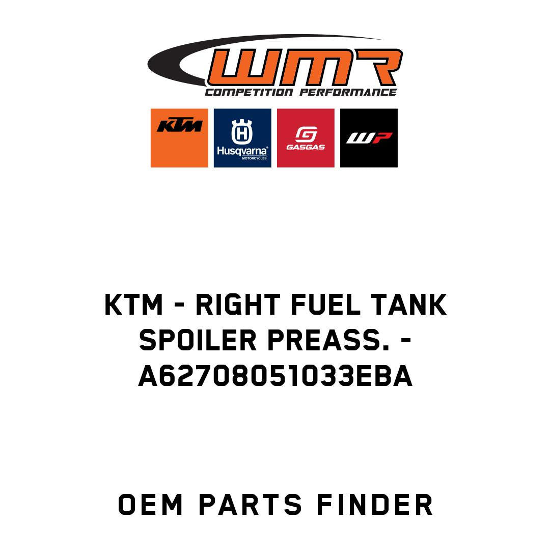 Right fuel tank spoiler preass.