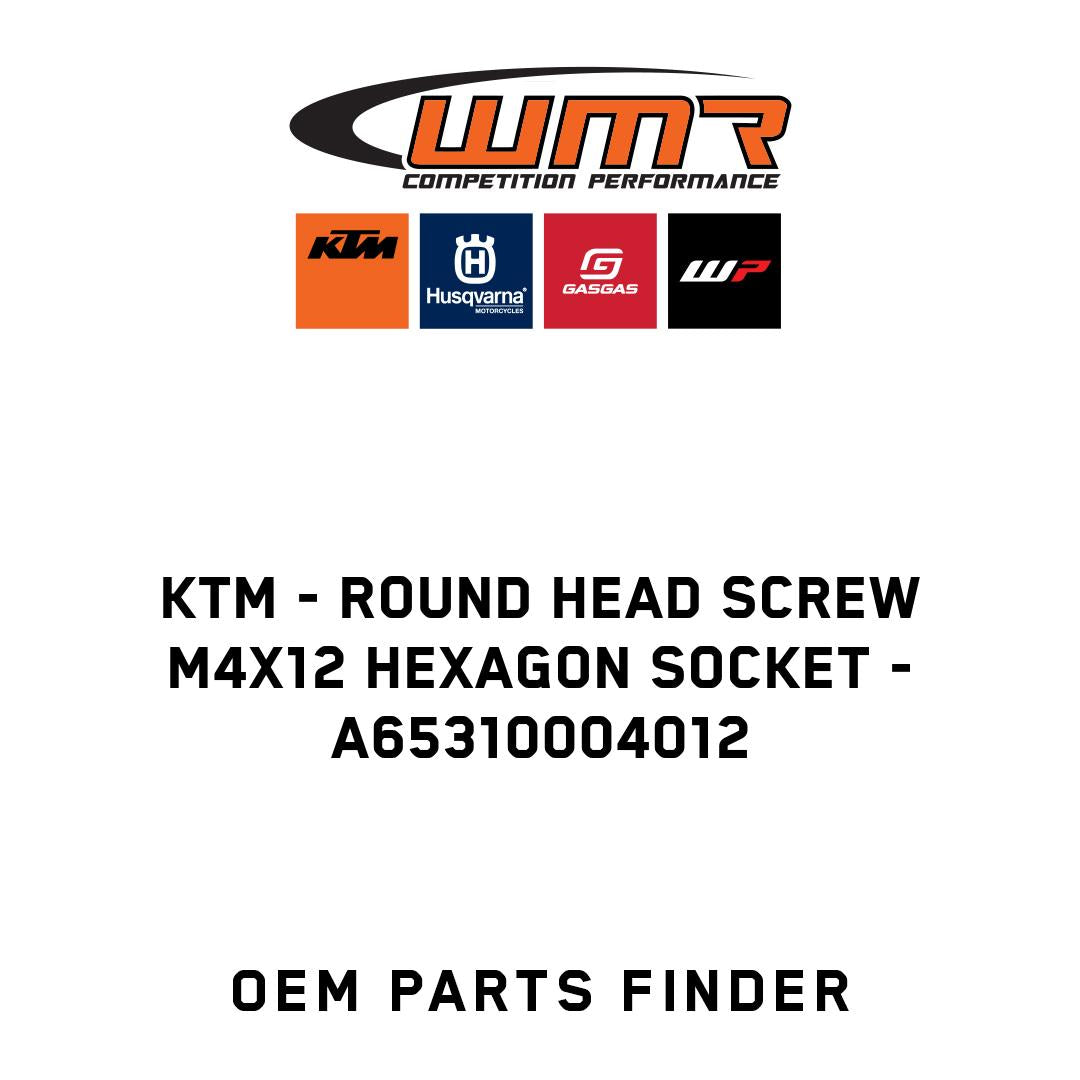 Round head screw M4x12 hexagon socket