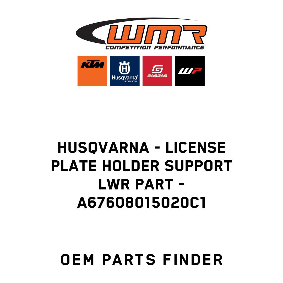 License plate holder support lwr part