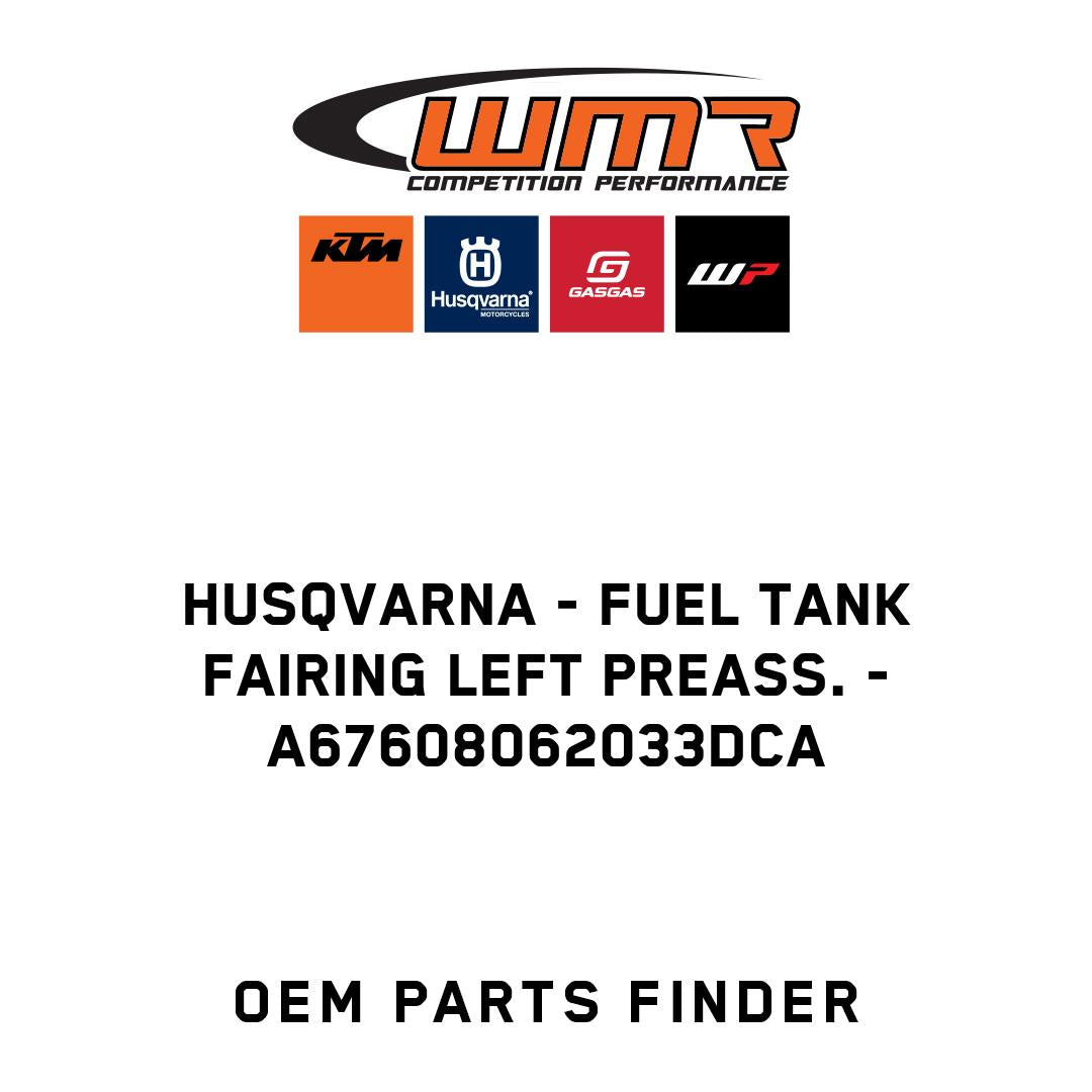 Fuel tank fairing left preass.