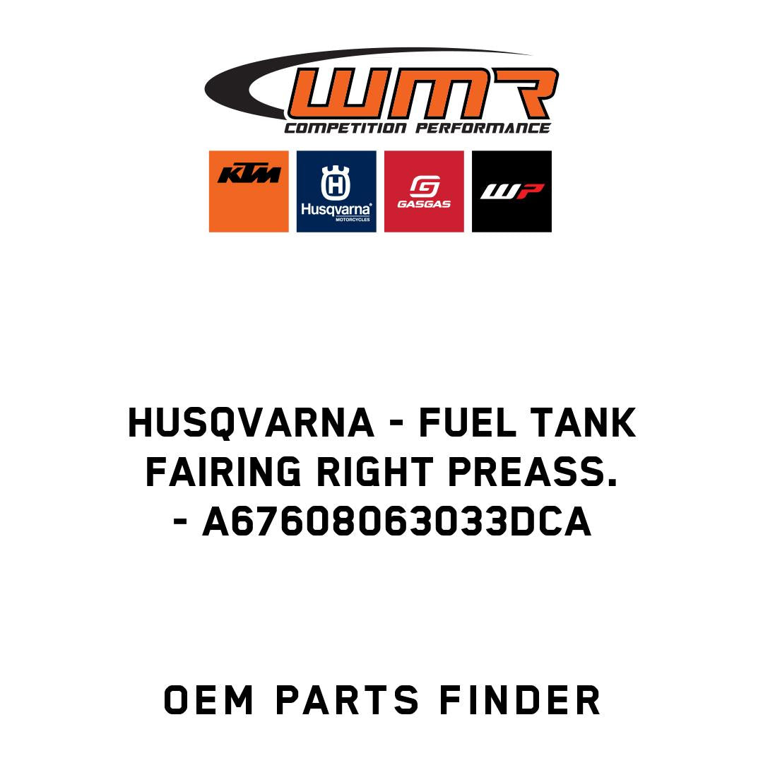 Fuel tank fairing right preass.