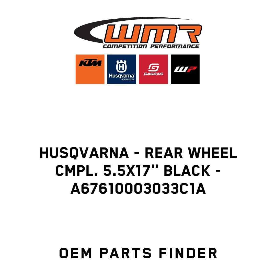 Rear wheel cmpl. 5.5x17" black