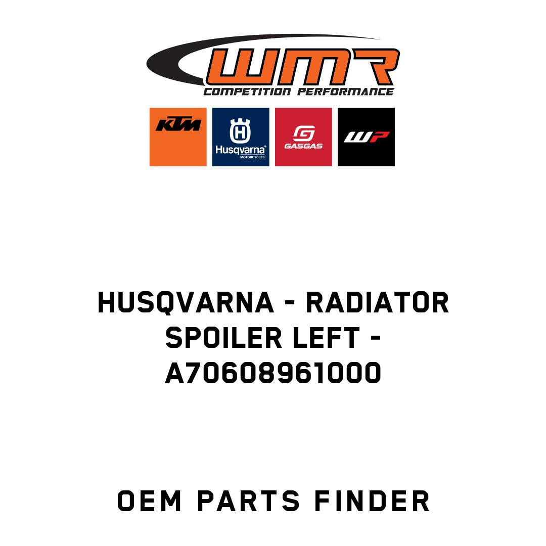 Radiator spoiler left