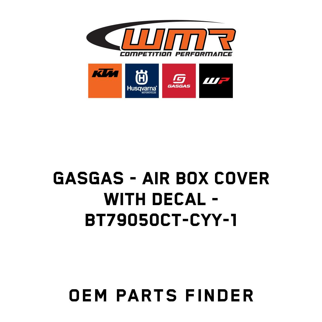 Air box cover with decal