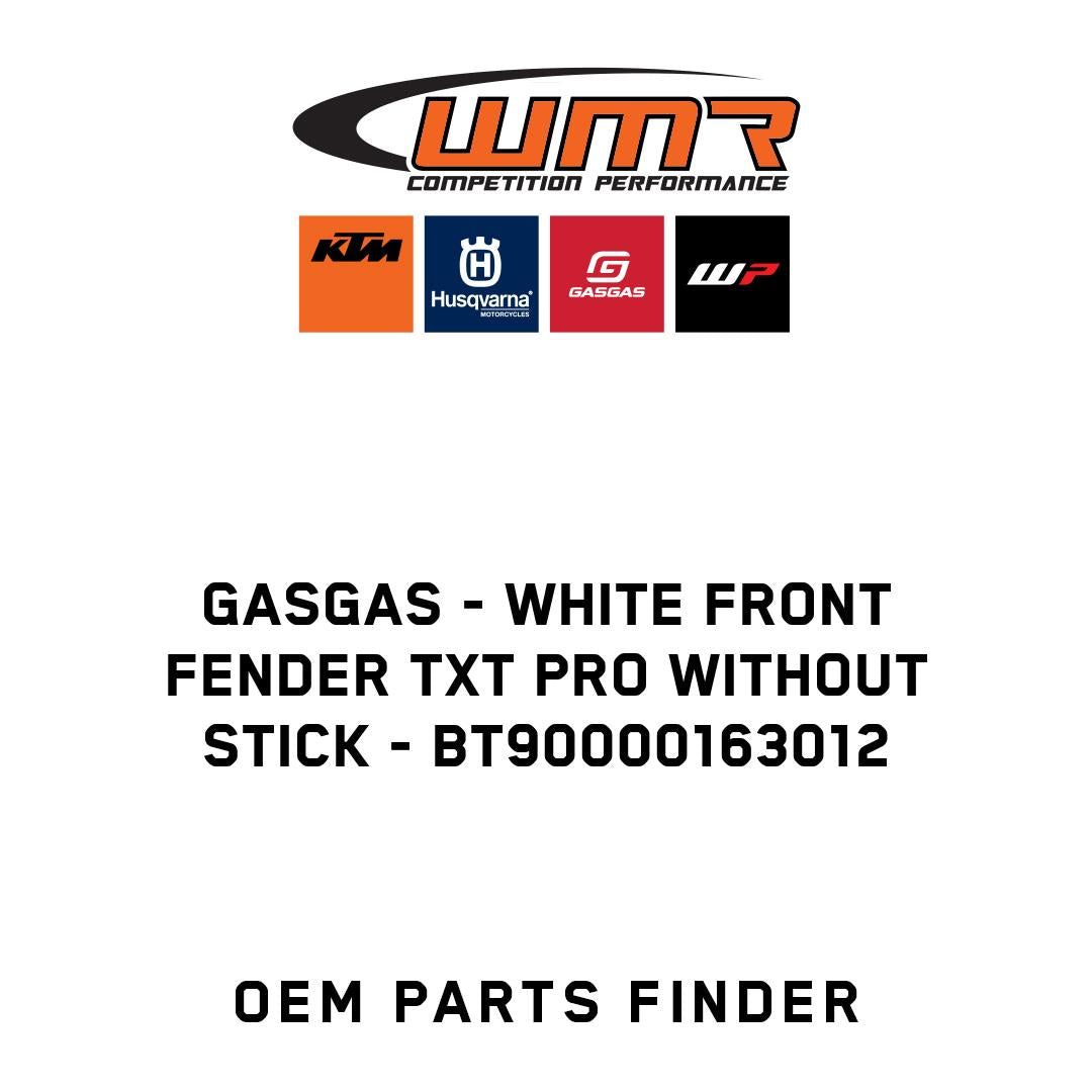 WHITE FRONT FENDER TXT PRO WITHOUT STICK