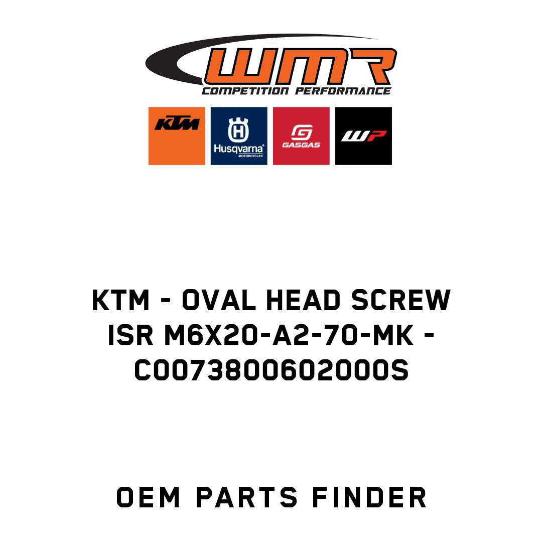 Oval head screw ISR M6x20-A2-70-MK