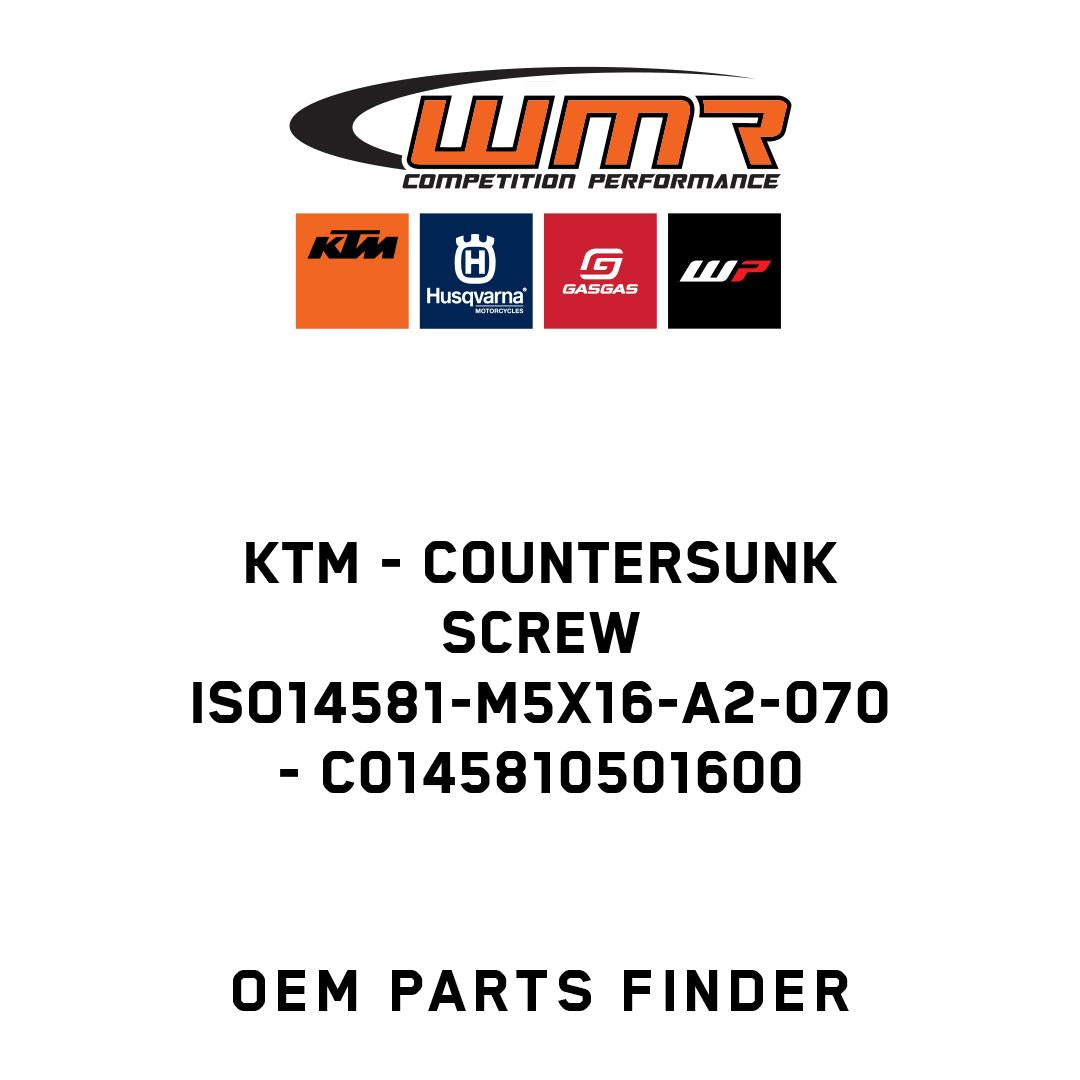 Countersunk screw ISO14581-M5x16-A2-070