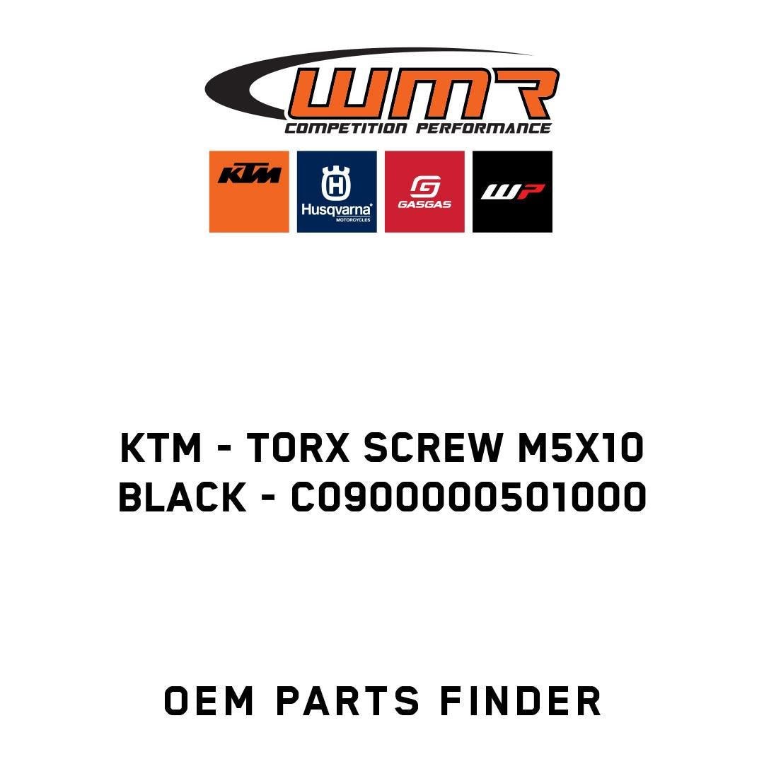 torx screw M5x10 black