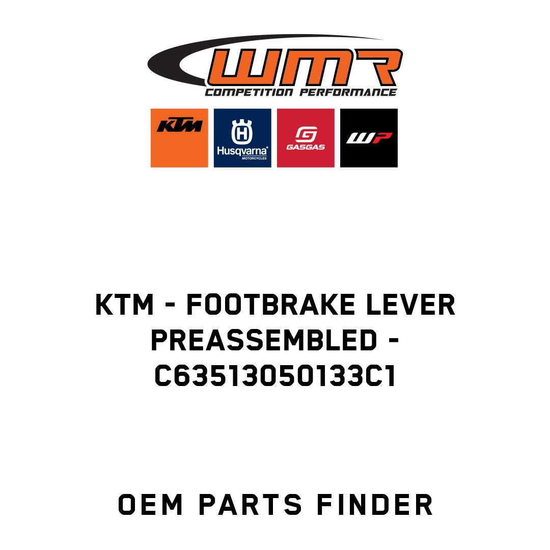 Footbrake lever preassembled