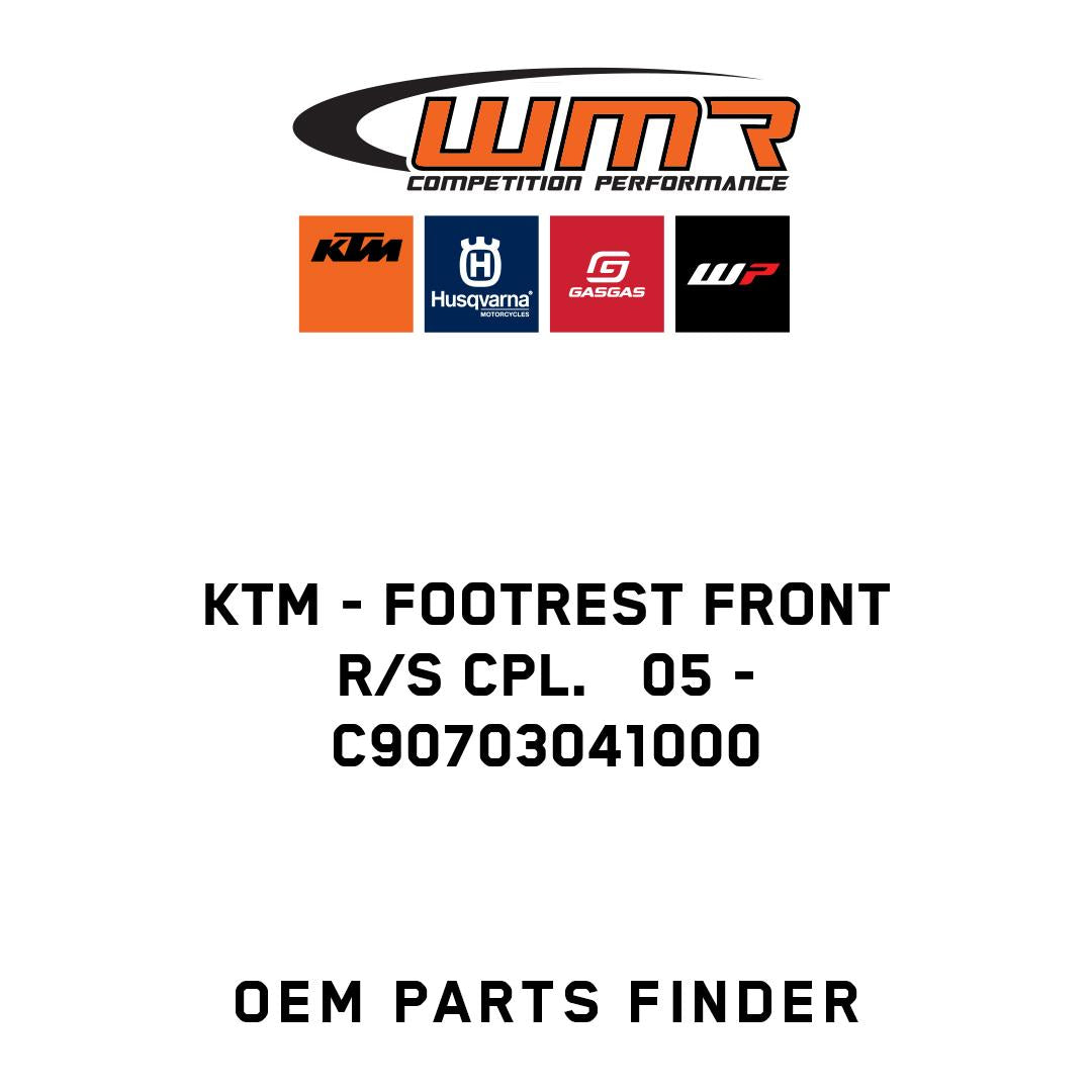 FOOTREST FRONT R/S CPL.   05