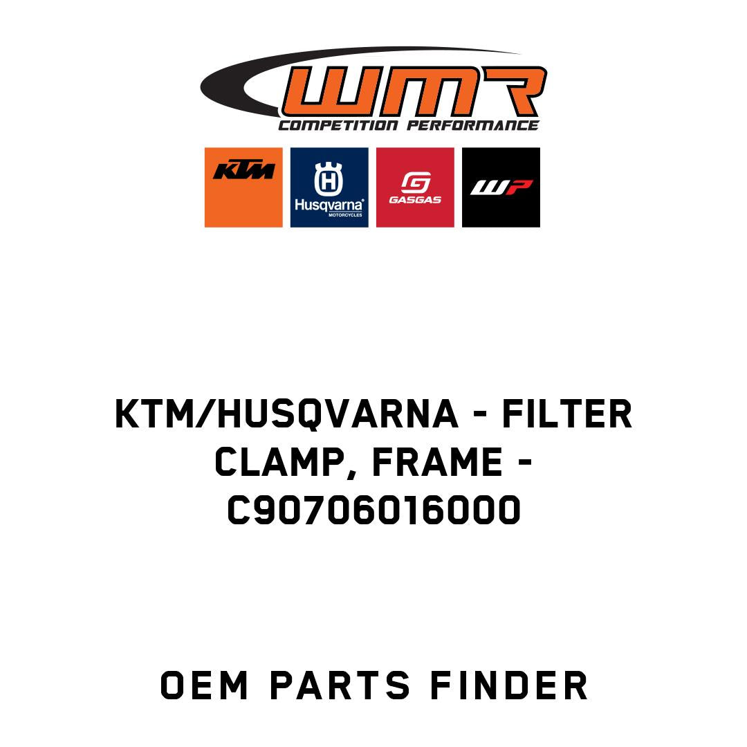 Filter clamp, frame