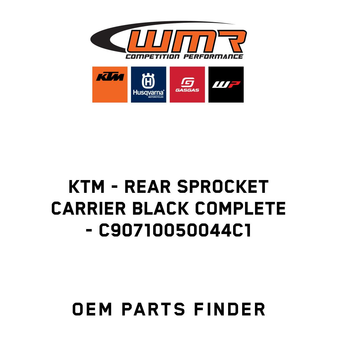 Rear sprocket carrier black complete
