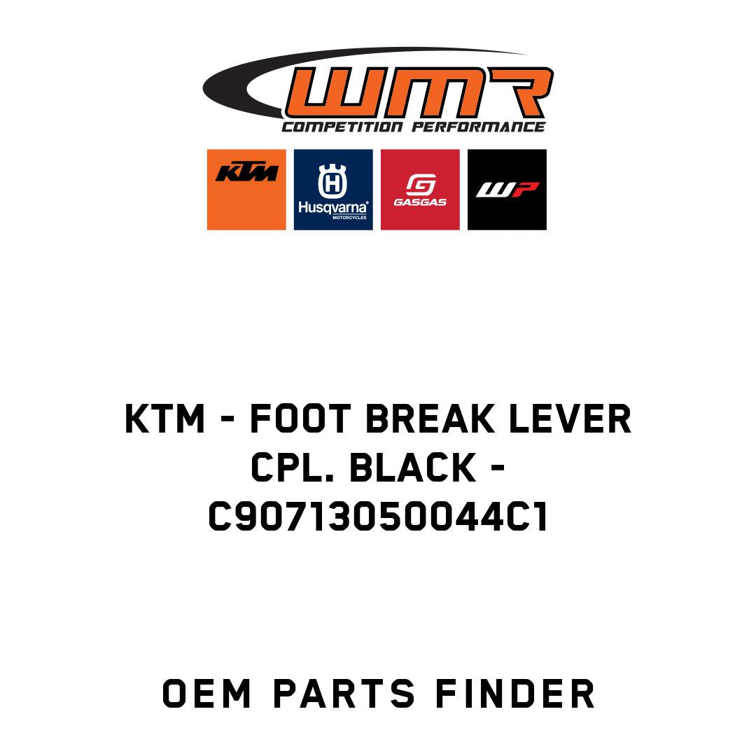 Foot break lever cpl. black