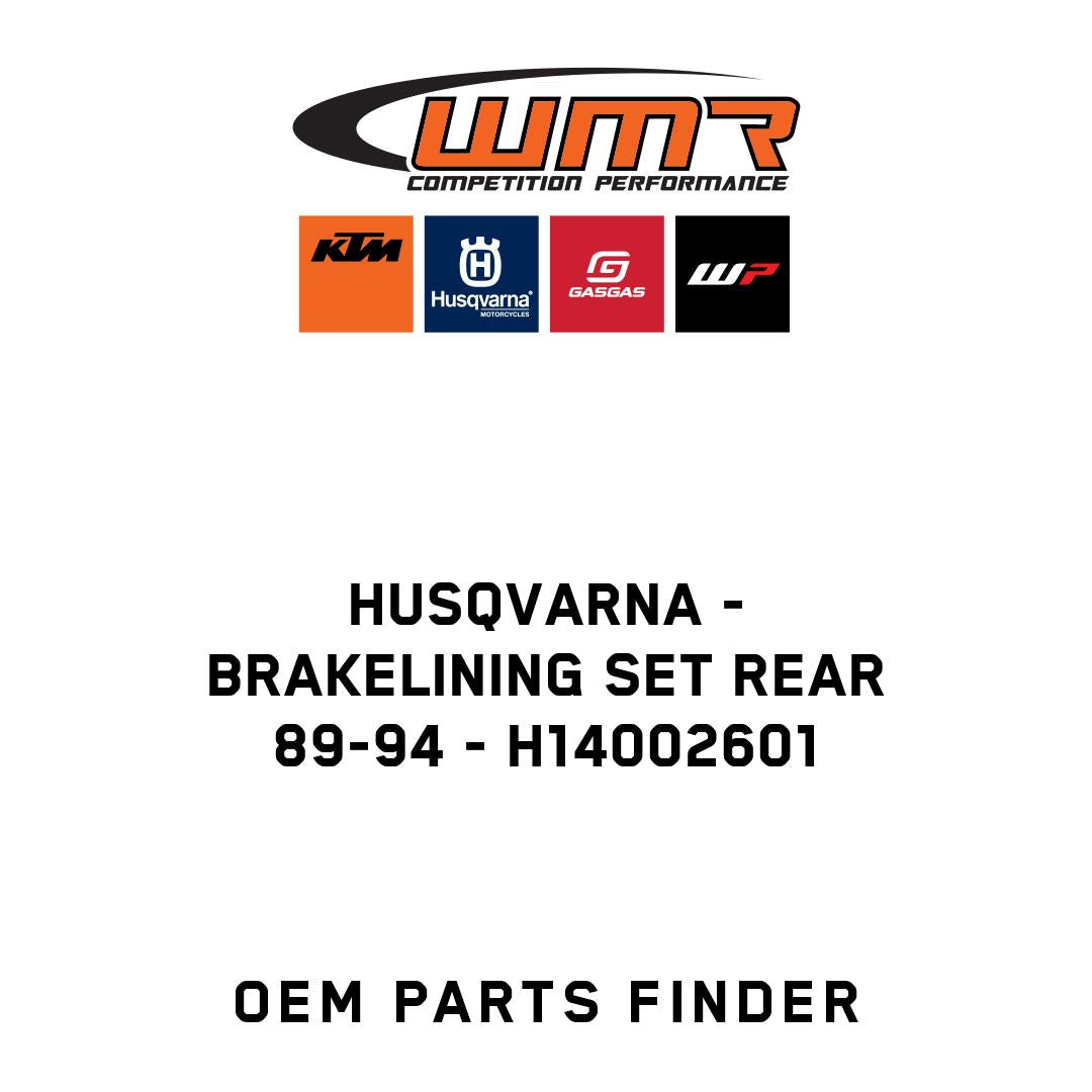 BRAKELINING SET REAR 89-94