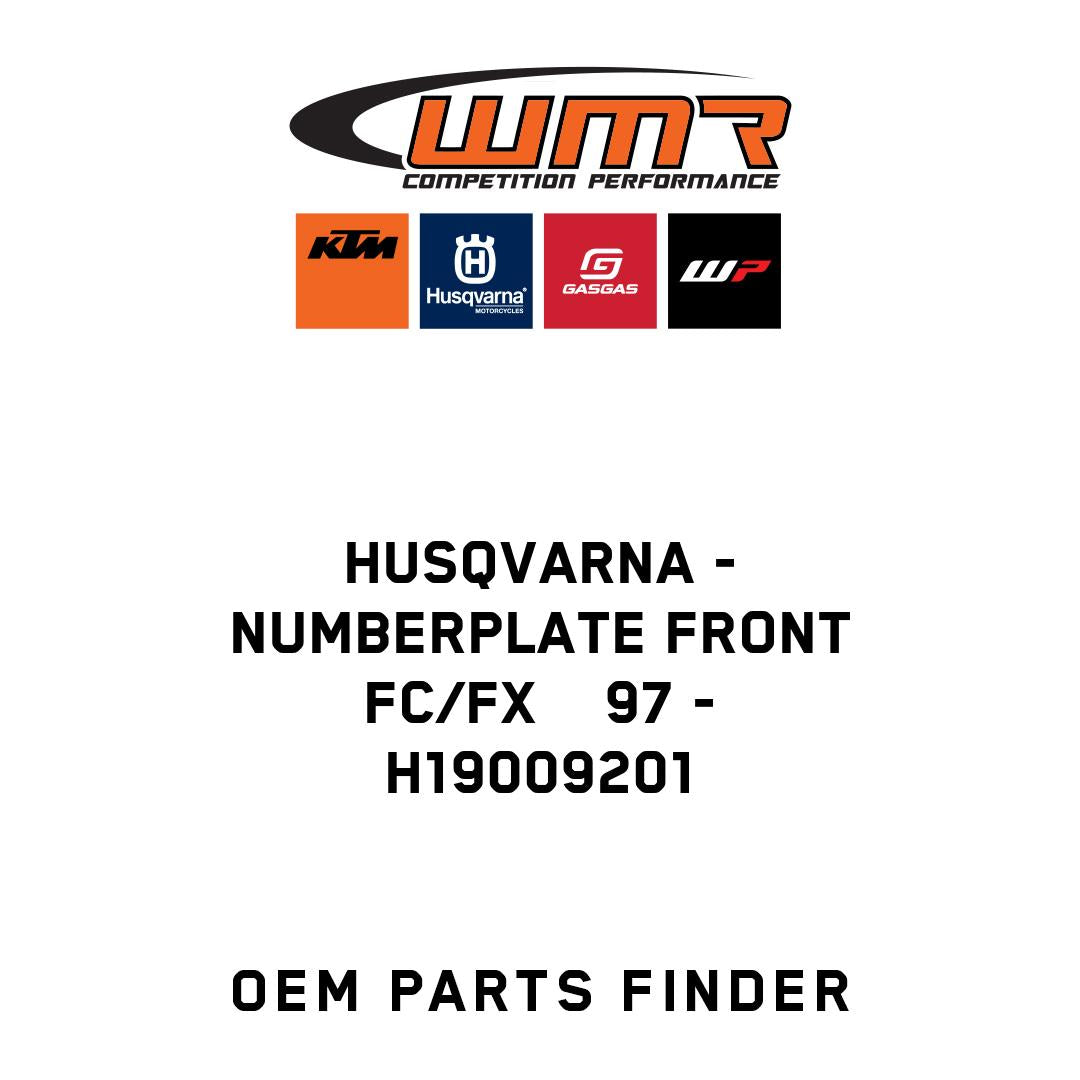 NUMBERPLATE FRONT FC/FX    97